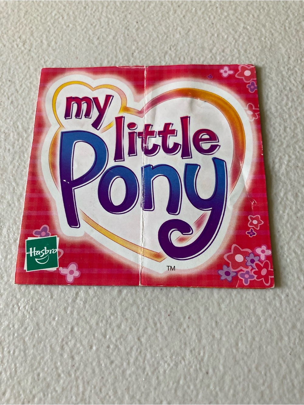 Hasbro My Little Pony Fold-Out Paper Brochure Advertisement English Multicolor